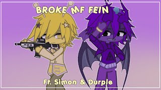 BROKE MF FEIN 🗣️  Sprunki Simon amp Durple [upl. by Suirtemid]