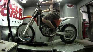 KTM 350 SXF on the Dyno [upl. by Lemor]