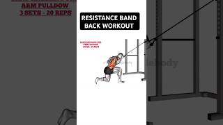 AMAZING Resistance Band Back Exercises resistanceband fitness workout [upl. by Anaujd]