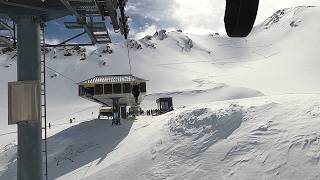 WHAT IS A 2 STAGE SKI LIFT LIKE Plattachbahn Lift Obergurgl Austria  GoPro HD POV  April 2024 [upl. by Rednav]