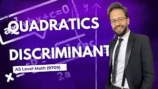 Quadratics  Lesson 7  Discriminant  I  CAIE  AS Mathematics 9709 [upl. by Kirwin320]