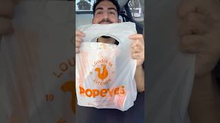 First Time Eating Popeyes 🍗 popeyes friedchicken chickensandwich foodreview foodblogger [upl. by Dewitt]