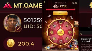 MT Game 200rs free loot  new earning platform signup bonus 200rs mtgame trending earning [upl. by Dorris]