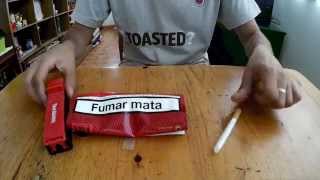 How to make a cigarette  casing oscillator  ENTUBAR TABACO  Tracheal Intubation  manufactured [upl. by Dduj]