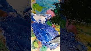 Blue Hydrangeas  Oil Painting  Drawing Process [upl. by Schug]