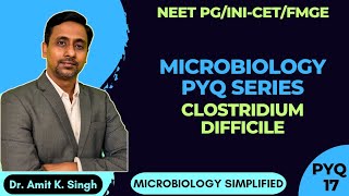 NEET PGINICETFMGE Microbiology PYQ SeriesPYQ 17 Pseudomembranous colitisClostridium difficile [upl. by Joellyn703]