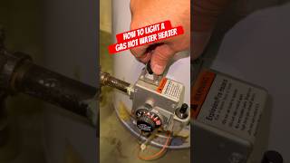 How to light a gas water heater shorts plumbing diy [upl. by Darn]