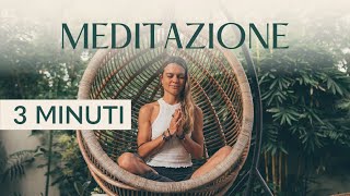 Breve meditazione guidata  3 minuti [upl. by Onaivatco208]