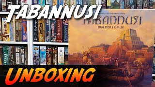 Tabannusi Builders of Ur  Brettspiel Unboxing BoardampDice [upl. by Reyam]