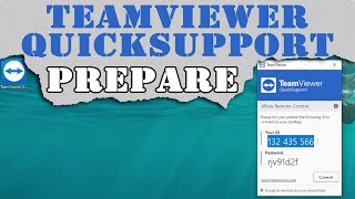 Remote desktop with TeamViewer QuickSupport  prepare on Windows 29032022 English [upl. by Hako]