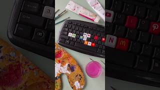 customised keyboard part 10 art acrylic drawing artist acrylicdrawing acrylicpainting paintin [upl. by Ecirted]