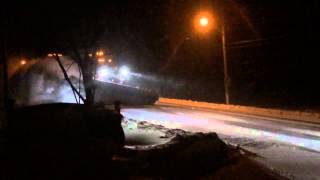 Nova Scotia blizzard jan 22nd 2024 snow plow slow motion [upl. by Volny458]