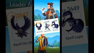 ✨Shiny Hooh amp Lugia Destroy Leader Arlo Badly in pokemongo [upl. by Latoniah]