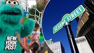 More videos surface of Sesame Place characters snubbing black children  New York Post [upl. by Nylaj134]