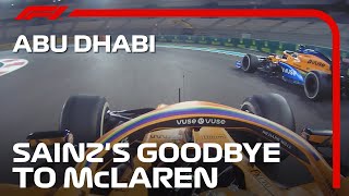 Carlos Sainz Says Goodbye to McLaren  2020 Abu Dhabi Grand Prix [upl. by Ainahs]