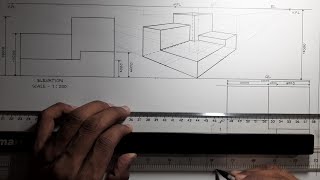 Two point perspective drawing  measured method [upl. by Annovaj710]