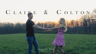 Claire amp Colton Save The Date Wedding  Danville Illinois [upl. by Yle621]