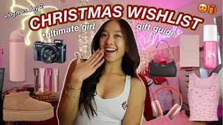 CHRISTMAS WISHLIST ultimate girly girl gift guide  Vlogmas Day 2 [upl. by Atikaj]