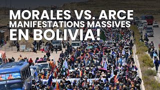 Lexprésident Morales mène une semaine de manifestations contre Arce en Bolivie  DRM News Français [upl. by Navap]