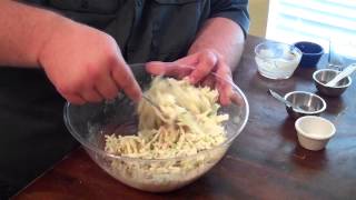 Coleslaw Recipe for BBQ  how to make coleslaw for pulled pork sandwiches [upl. by Finn]