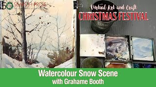 Watercolour Snow Scene Painting Demonstration with Grahame Booth [upl. by Aneala502]