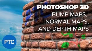 Photoshop 3D  Understanding Depth Maps Bump Maps and Normal Maps [upl. by Kellyann]