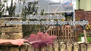 Nitrogen Triiodide from ammonia solution and iodine [upl. by Nomrah]