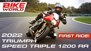 2022 Triumph Speed Triple 1200 RR  First Ride [upl. by Gamages46]