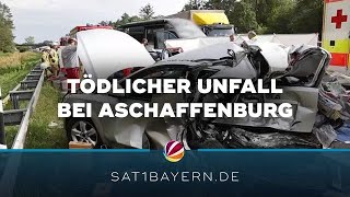 Schwerer Unfall in Unterfranken Zwei Menschen sterben auf A45 [upl. by Shriver]