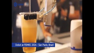 🤖🥤 Robots amp Refreshments Dobot Showcases at FEIMEC 2024 [upl. by Argile]