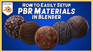 Easy PBR Material Setup in Blender [upl. by Annel414]