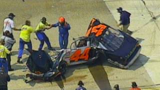 Mike Harmons Car Torn Apart in Crash at Bristol O [upl. by Dyer]