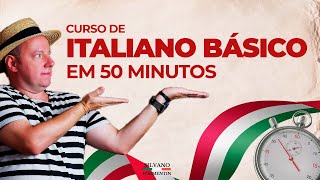 Um curso de Italiano Básico em 50 Minutos  Aula de italiano [upl. by Dumond513]