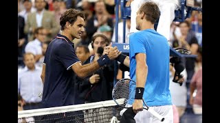 Tomas Berdych vs Roger Federer  US Open 2012 Quarterfinal HD Highlights [upl. by Laurianne]