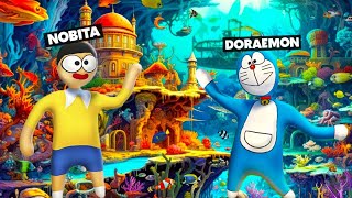 DORAEMON And NOBITA Found Secret CASTLE In UnderWater In HFF [upl. by Florentia]