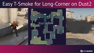 ☁️ Easy ALongCorner Smoke on Dust2 TSide CSGO Shorts [upl. by Nowyt99]