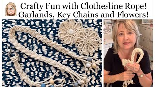 Crafting Fun with Clothesline Rope Garlands Key Chains and Flowers [upl. by Ahcire]