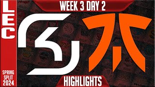 SK vs FNC Highlights  LEC Spring 2024 W3D2  SK Gaming vs Fnatic [upl. by Sew]