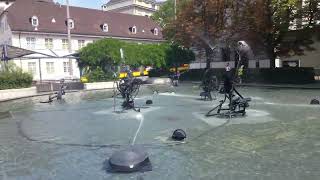 Jean Tinguely Fountain Basel Switzerland [upl. by Brier633]