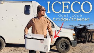 Worth it ICECO GO20 FridgeFreezer TRUE Dual Zone Unboxing  Walkthrough [upl. by Ilrebmik]