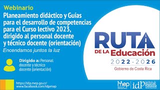 Guías para el desarrollo de competencias y planeamiento didáctico 2023 docente y técnico docente [upl. by Asha]