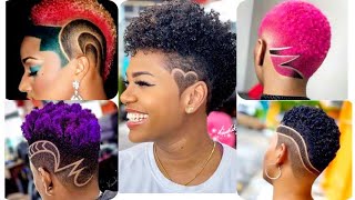 MEILLEURE MODÈLE COUPE COURTE FEMME AFRO 💕🌷🌷 [upl. by Yorke]