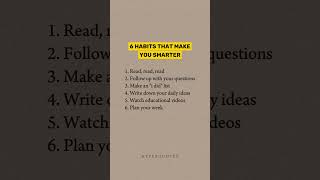 6 habits that make you smarter [upl. by Philana]