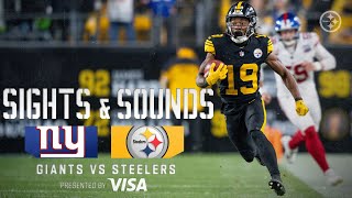 Micd Up Sights amp Sounds Week 8 Win vs Giants  Pittsburgh Steelers [upl. by Etoile]