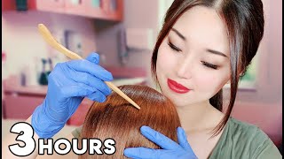 ASMR Sleep Time  3 Hours of Hair Treatments [upl. by Adnuhsed]