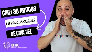 BLOG AUTOMÁTICO NO WORDPRESS  CRIEI 30 ARTIGOS OTIMIZADOS PARA SEO EM POUCOS CLIQUES [upl. by Emelyne320]