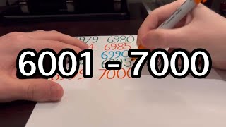 Writing Counting 6001  7000 [upl. by William]