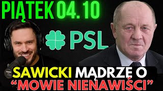 PIĄTEK 4 PADZIERNIKA 2024 SPRAWKI RANO  Bunt PSLu w Uśmiechniętej Koalicji Biskup poucza Papieża [upl. by Marsiella400]