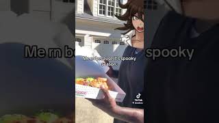 Akane Owari advertises Krispe Creme Halloween Doughnuts danganronpa akaneowari memes [upl. by Teahan]