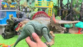 Huge Jurassic World Collection Concavenator Triceratops Yangchuanosaurus Indoraptor Pteranodon [upl. by Aip237]